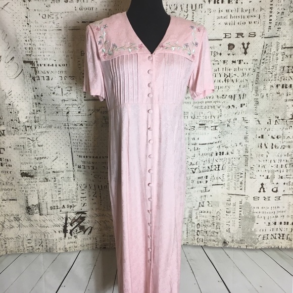 Vintage Karin Stevens Cottage core Dress modest - Picture 2 of 9